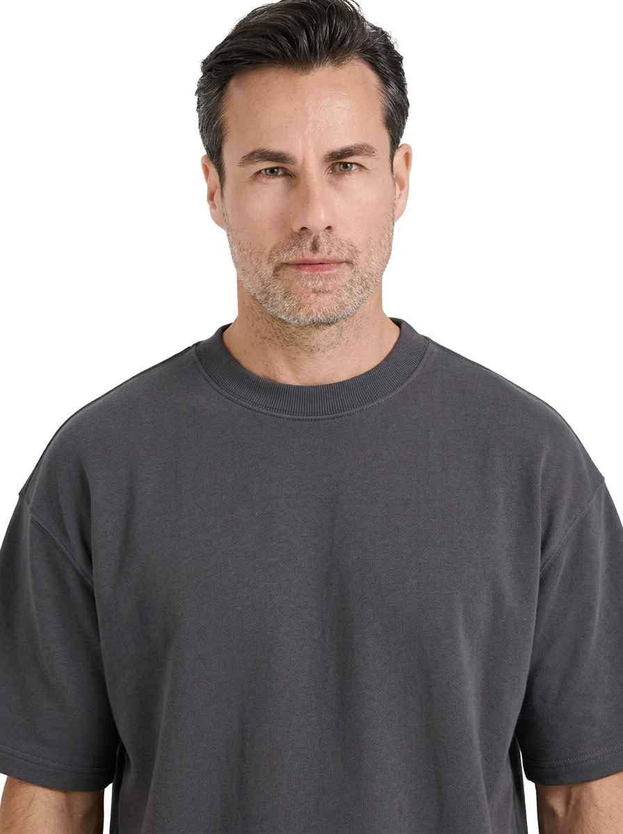 Ağır Gramajlı Oversize Tişört - 3