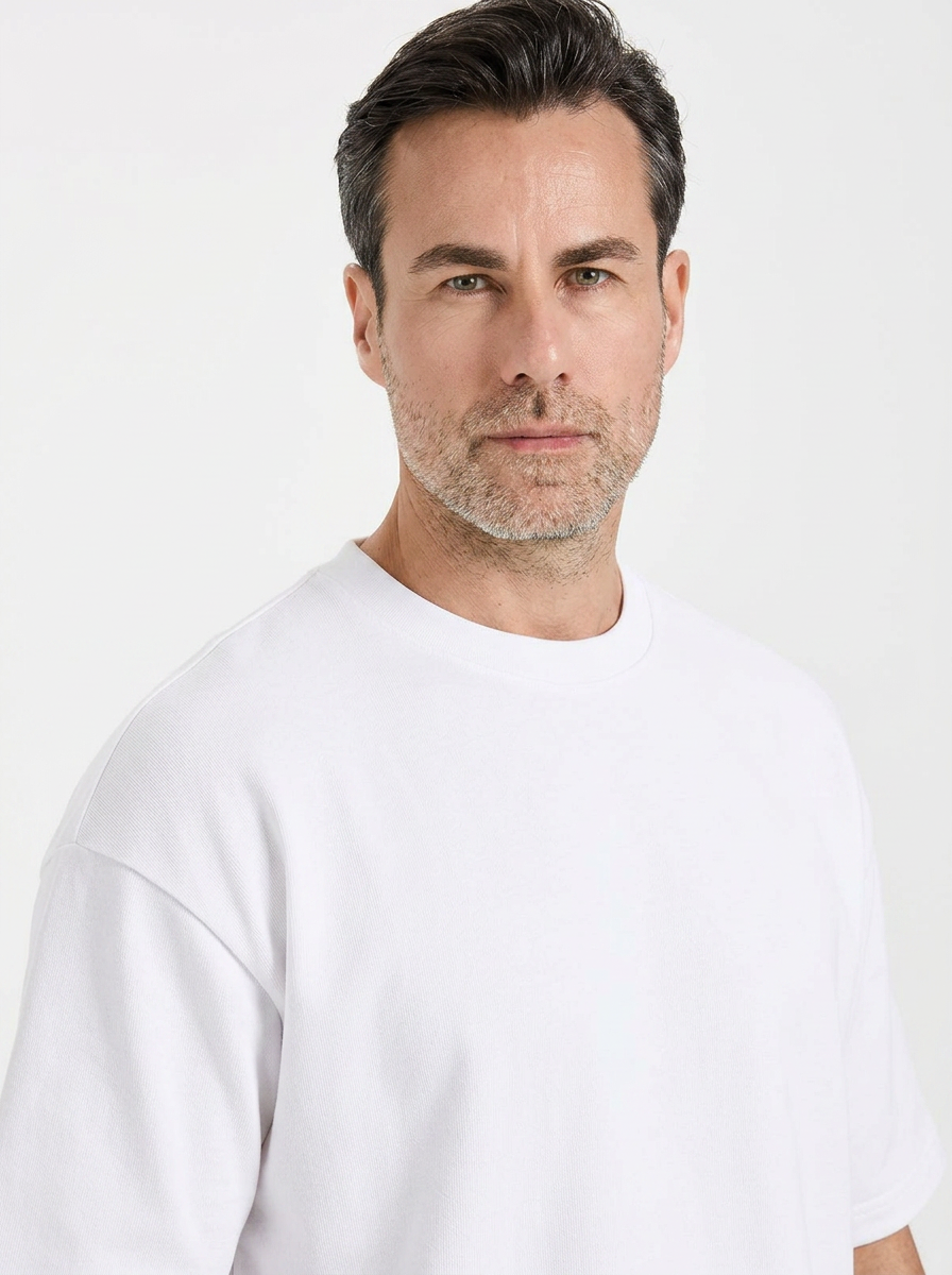 Kalın Gramajlı Oversize Tişört - 2